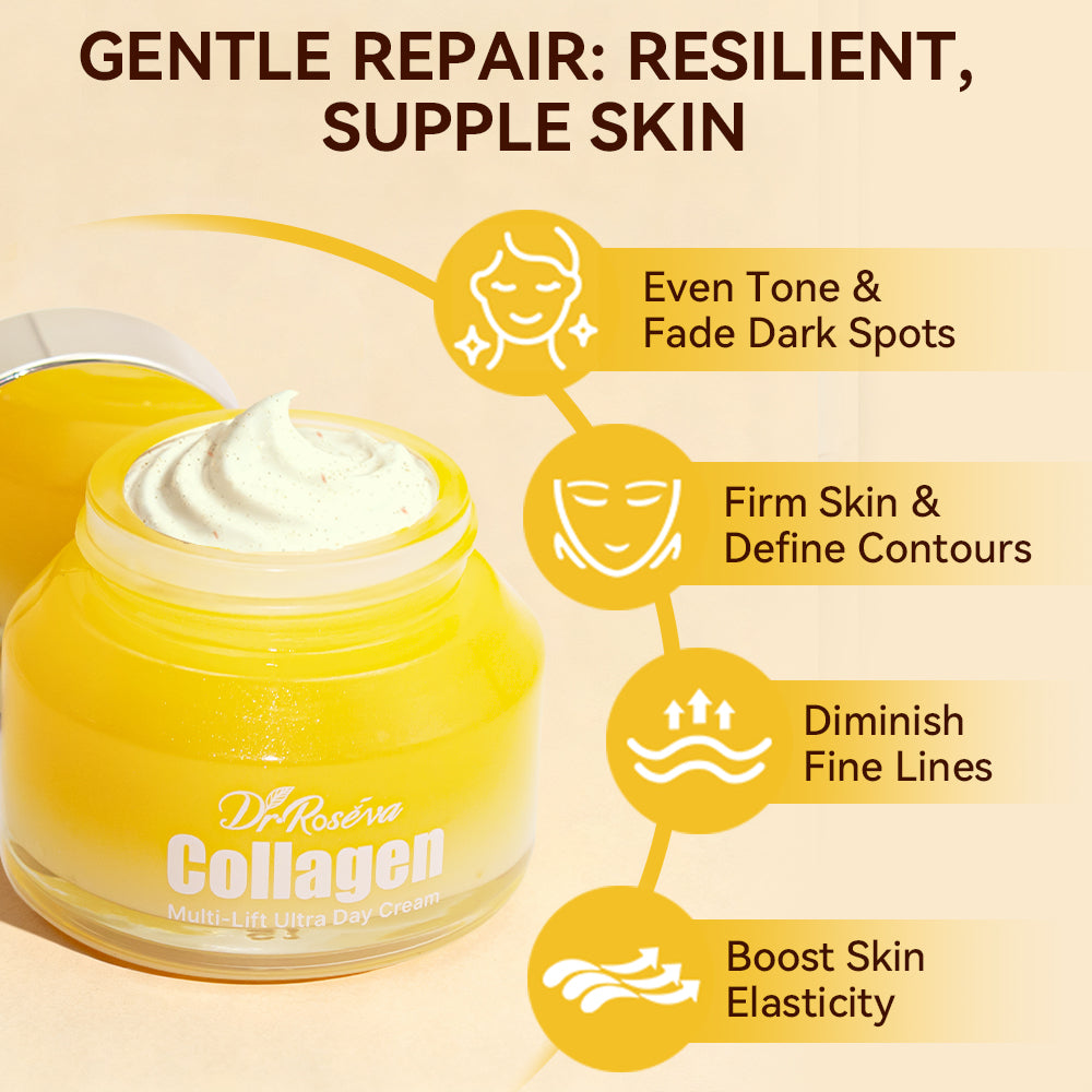 DR.ROSEVA Daily Care Collagen Day Cream Full-Skin Whitening Hydrating Moisturizing With Pigmentation Recombinant Collagen